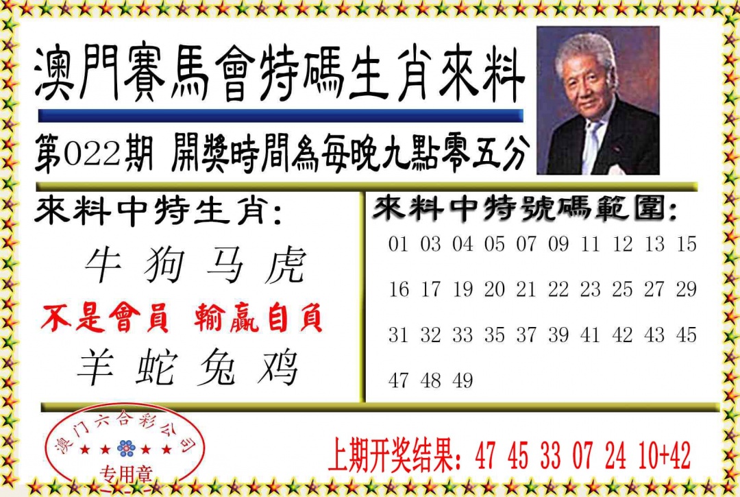 022期特码生肖来料[图]