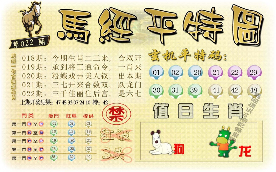 022期马经平特图[图]
