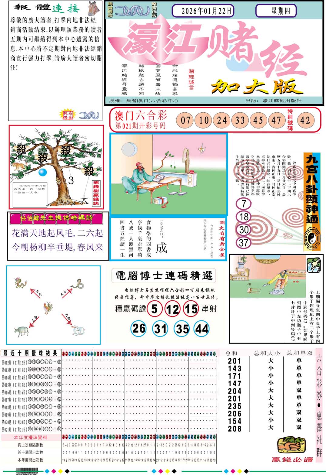 022期濠江赌经A加大版[图]