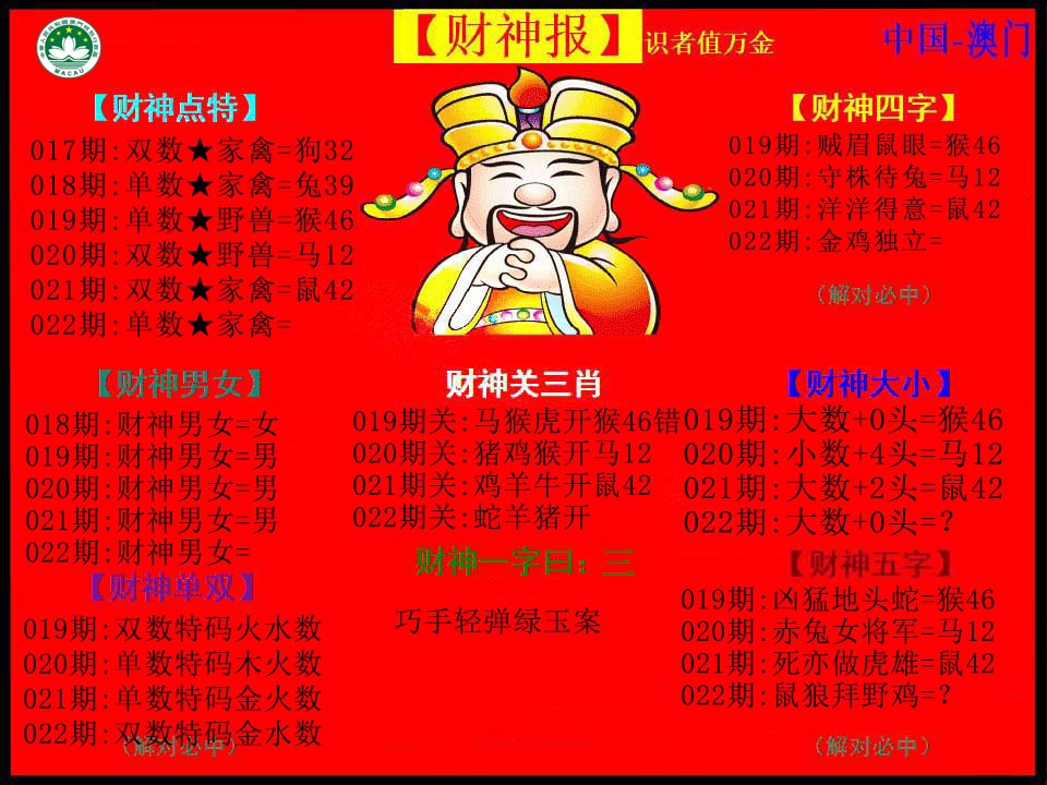 022期红财神[图]