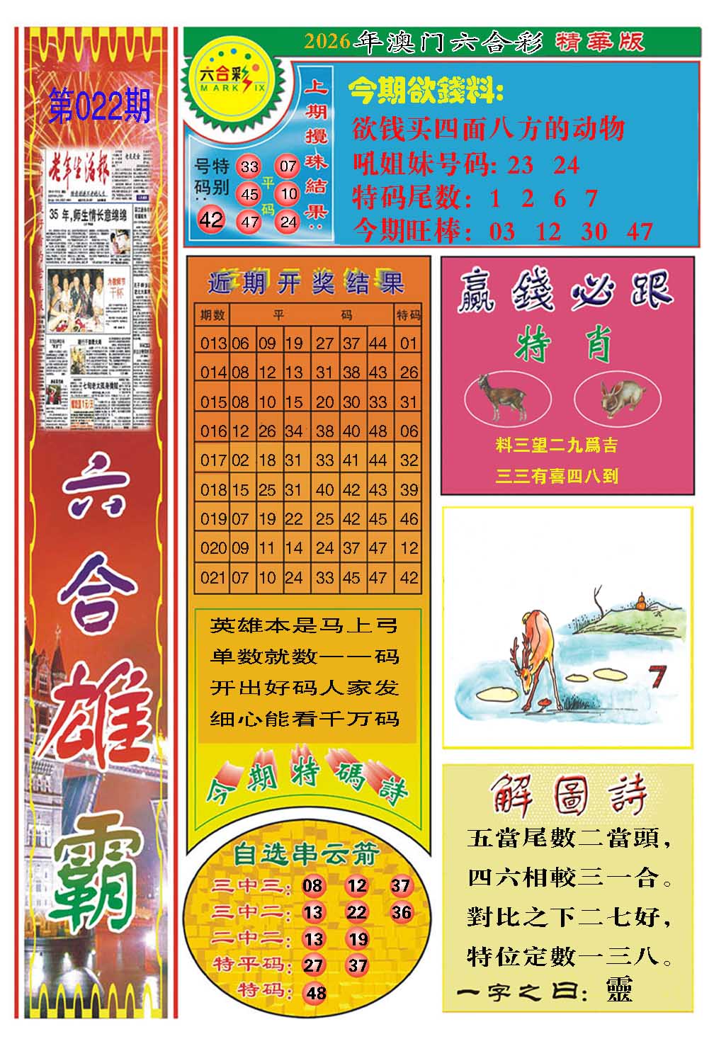 022期六合雄霸[图]