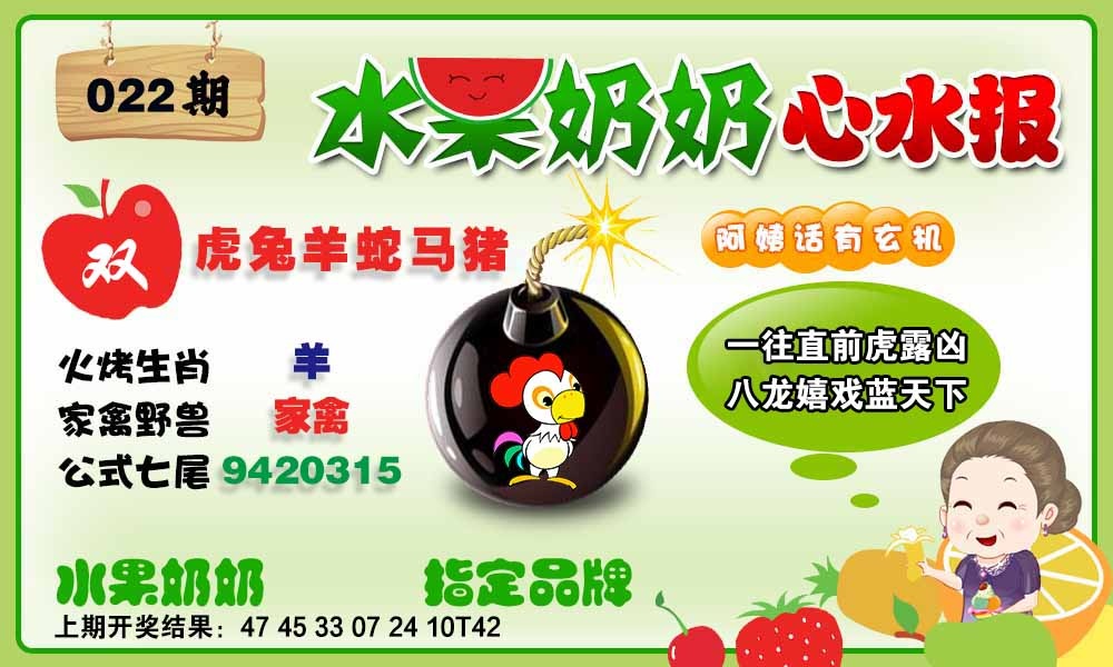022期水果心水报[图]