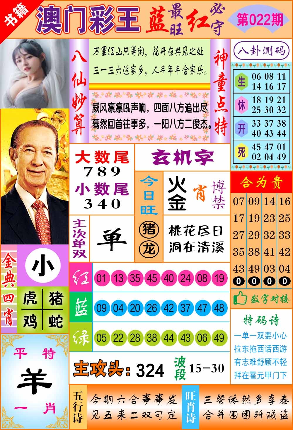 022期澳门彩王玄机[图]