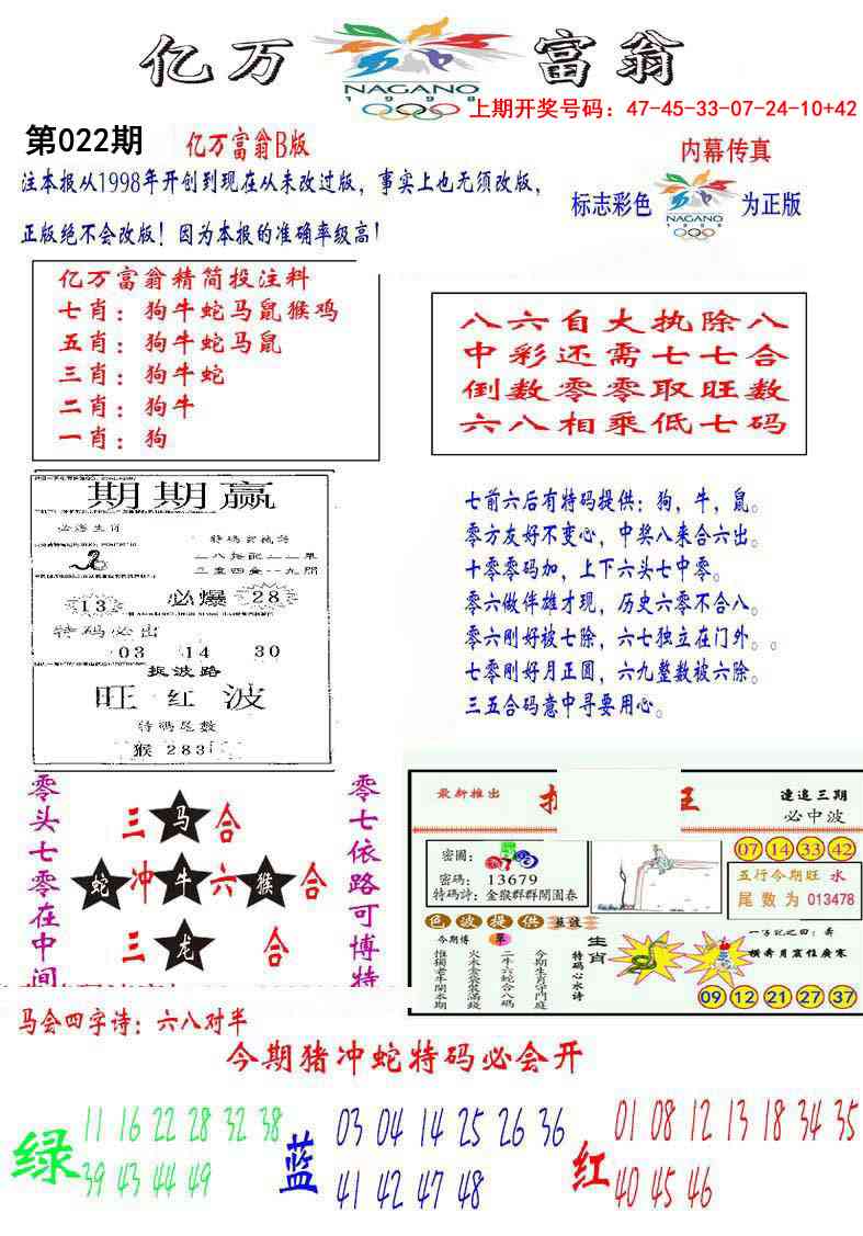 022期亿万富翁B[图]