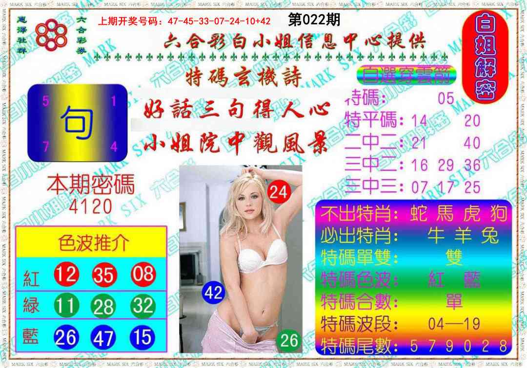 022期白姐解密[图]