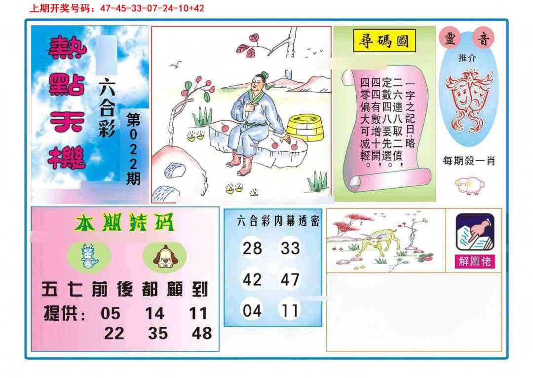 022期热点天机[图]