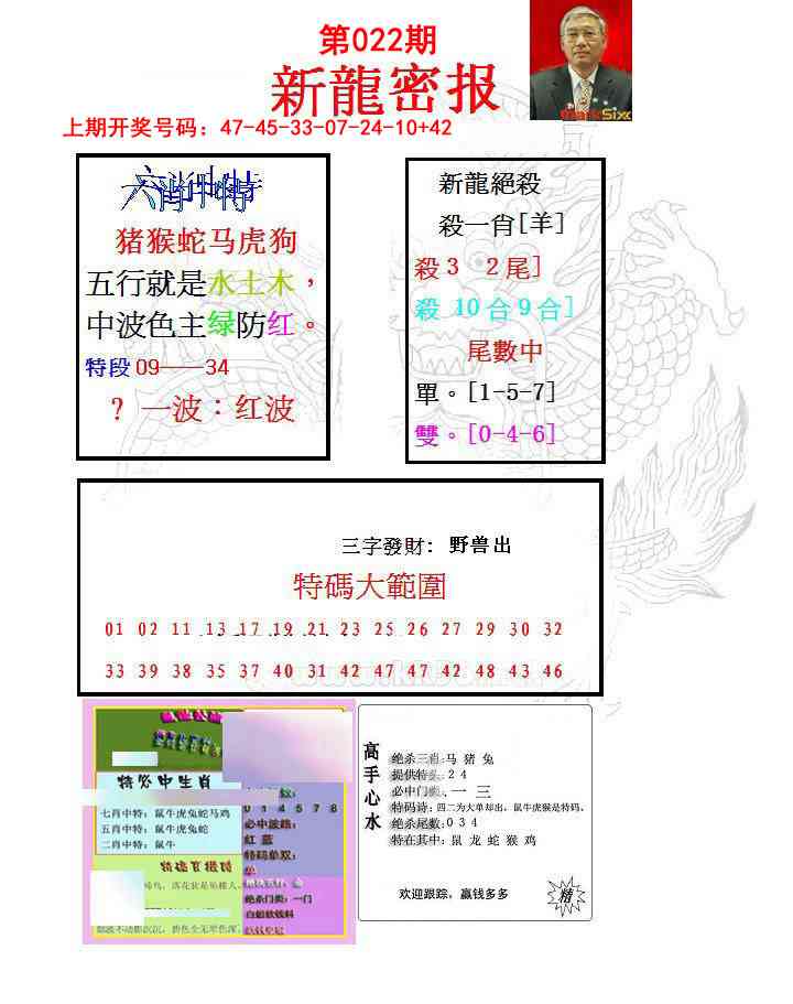 022期新龙密报[图]