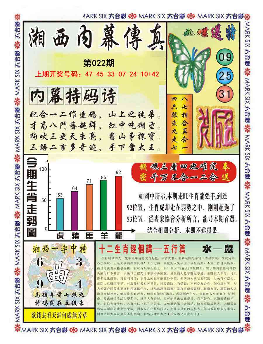 022期湘西内幕传真A[图]