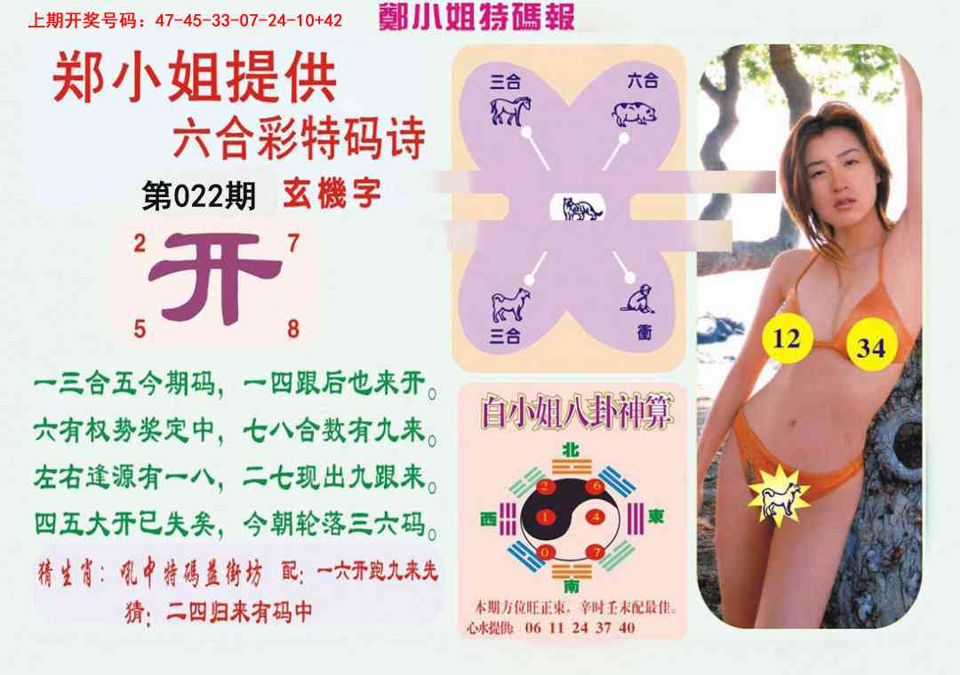 022期郑小姐特码报B[图]