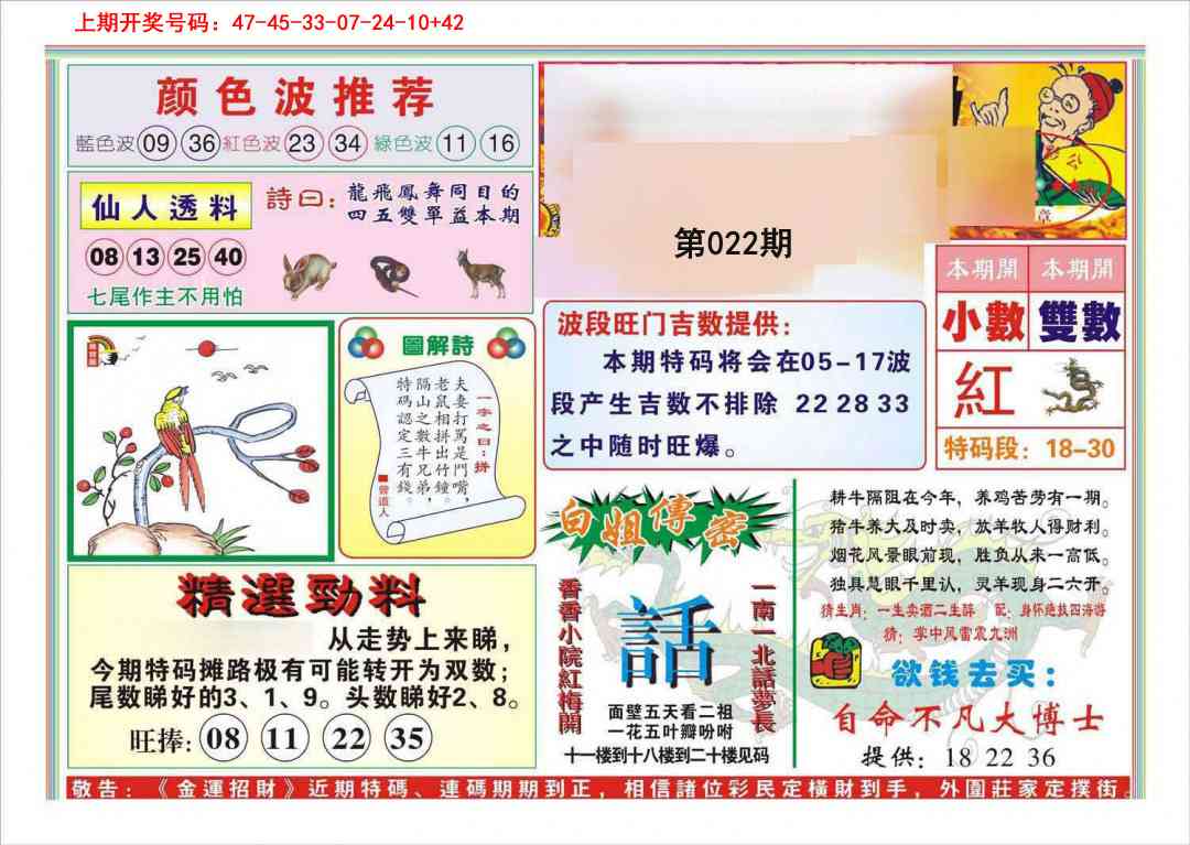 022期金运招财[图]