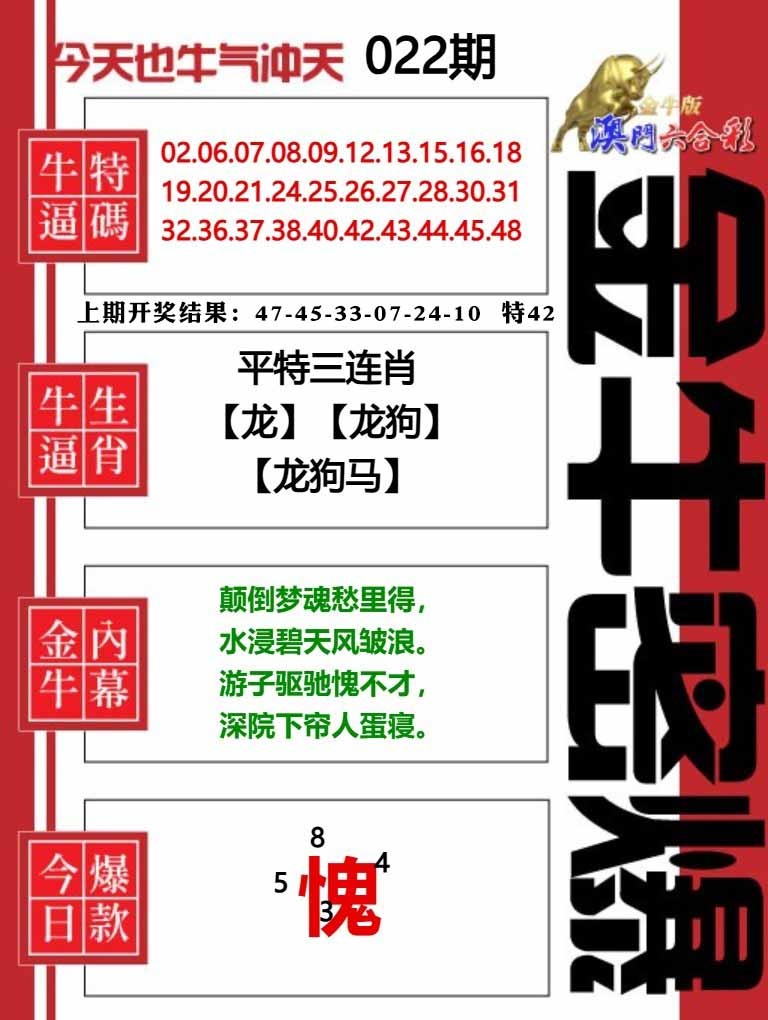 022期金牛密爆[图]